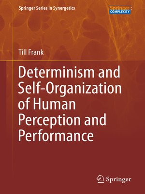 cover image of Determinism and Self-Organization of Human Perception and Performance